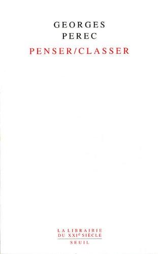 Penser, classer