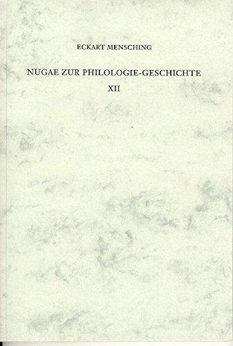 Nugae zur Philologie-Geschichte: Emigrierte Klassische Philologen und Nachkriegs-Deutschland. Über P. Friedländer, F. Solmsen, E. M. Manasse und andere