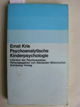 Psychoanalytische Kinderpsychologie