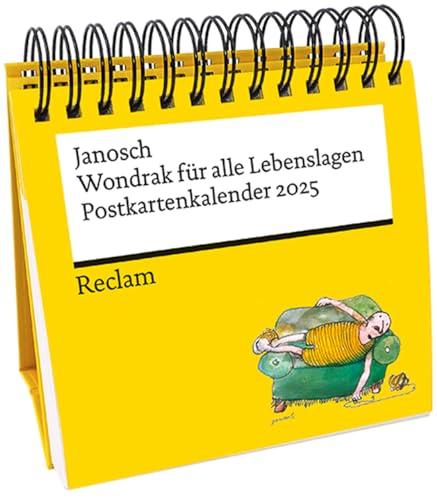 Janosch: »Wondrak für alle Lebenslagen« (Postkartenkalender 2025) | Mit Zitaten und Illustrationen von Janosch: Aufstellkalender mit Spiralbindung und ... | Für alle Fans von Janosch und Wondrak