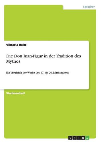 Die Don Juan-Figur in der Tradition des Mythos: Ein Vergleich der Werke des 17. bis 20. Jahrhunderts