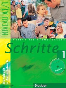 Schritte 1: Deutsch als Fremdsprache / Kursbuch + Arbeitsbuch mit Audio-CD zum Arbeitsbuch