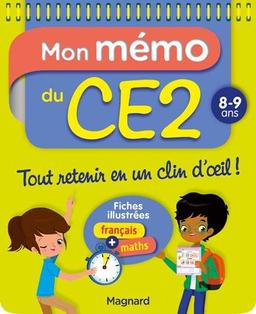 Mon mémo du CE2 : 8-9 ans : fiches illustrées français + maths