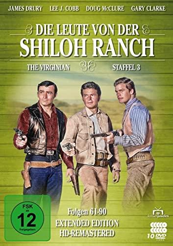 Die Leute von der Shiloh Ranch - Staffel 3 (HD-Remastered) (The Virginian: Extended Edition) (Fernsehjuwelen) (10 DVDs)