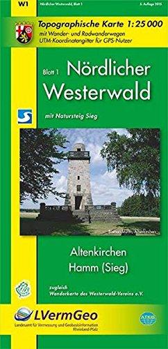 Topographische Karten Rheinland-Pfalz, Wandern im nördlichen Westerwald (Freizeitkarten Rheinland-Pfalz 1:15000 /1:25000)