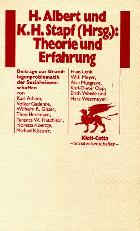 Theorie und Erfahrung. Beiträge zur Grundlagenproblematik der Sozialwissenschaften