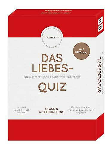 Das Liebesquiz: Ein kurzweiliges Fragespiel für Paare | Ideales Geschenk zum Jahrestag, Valentinstag oder Geburtstag | 110 Spielkarten in hochwertiger Spielbox