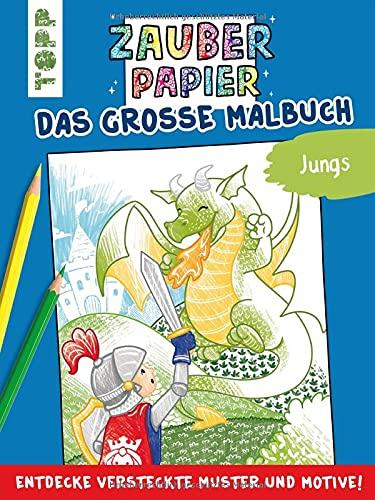 Zauberpapier - Das große Malbuch - Jungs: Entdecke versteckte Muster und Motive!