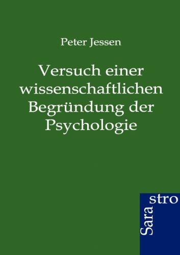 Versuch einer wissenschaftlichen Begründung der Psychologie