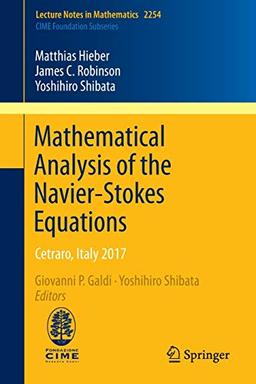 Mathematical Analysis of the Navier-Stokes Equations: Cetraro, Italy 2017 (Lecture Notes in Mathematics (2254), Band 2254)