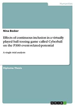 Effects of continuous inclusion in a virtually played ball tossing game called Cyberball on the P300 event-related-potential: A single trial analysis