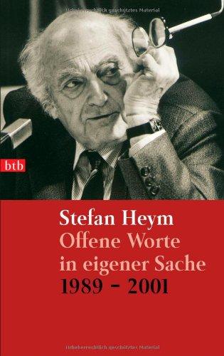 Offene Worte in eigener Sache: Gespräche, Reden, Essays 1989-2001