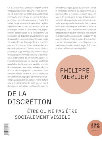 De la discrétion : être ou ne pas être socialement visible