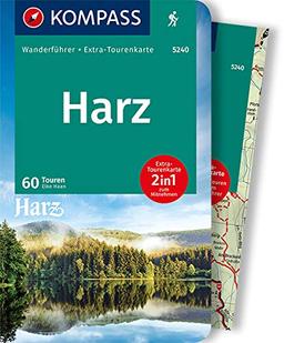 KOMPASS Wanderführer Harz: Wanderführer mit Extra-Tourenkarte 1:50.000, 60 Touren, GPX-Daten zum Download