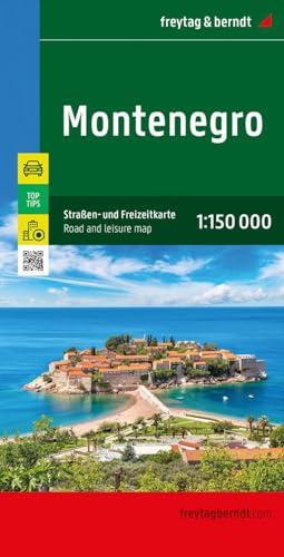 Montenegro, Straßen- und Freizeitkarte 1:150.000, freytag & berndt: Mit Infoguide, Top Tips (freytag & berndt Auto + Freizeitkarten)