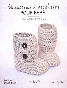 Chaussons à crocheter pour bébés : 30 modèles 0-12 mois