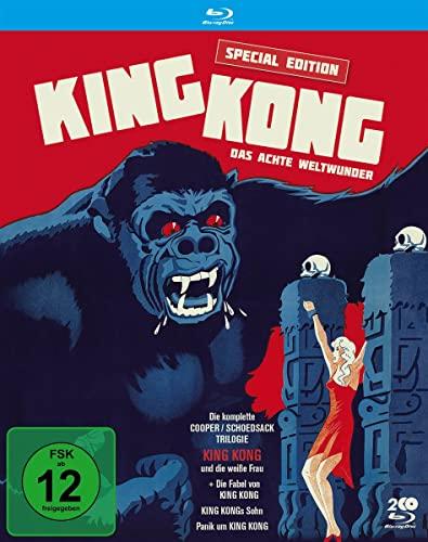 King Kong - Das achte Weltwunder: Die komplette Cooper-/Schoedsack-Trilogie (Special Edition) + Originalsynchro "Die Fabel von King Kong" (Filmjuwelen) [Blu-ray]