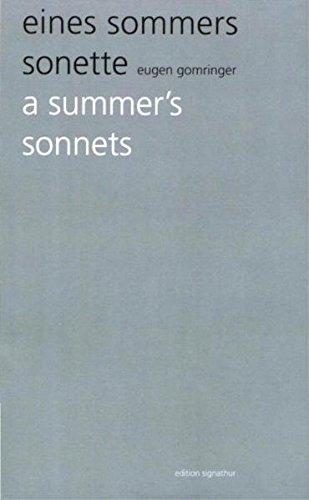 eines sommers sonette /a summer's sonnets