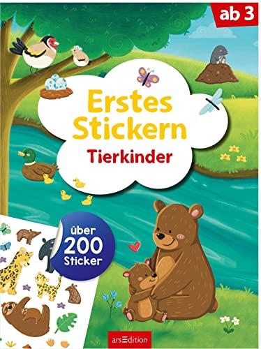 Erstes Stickern - Tierkinder: Über 200 Sticker