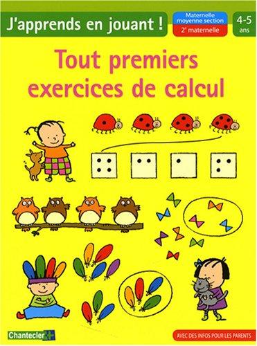 Tout premiers exercices de calcul, maternelle moyenne section-2e maternelle, 4-5 ans