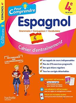 Pour comprendre l'espagnol 4e : cahier d'entraînement