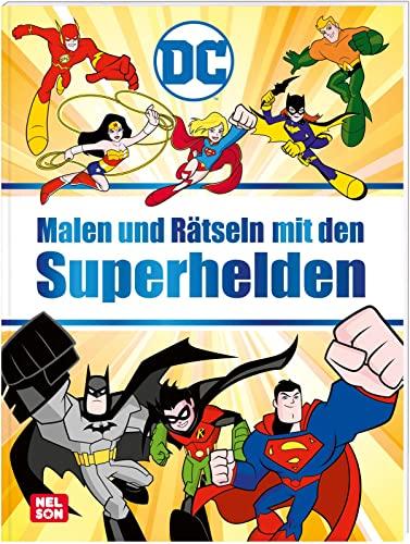 DC Superhelden: Malen und Rätseln mit den Superhelden: Coole Labyrinthe, Suchbilder, Malaufgaben und mehr! | (ab 4 Jahren) (DC Universum)