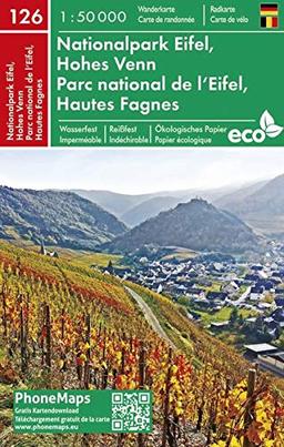 Nationalpark Eifel, Hohes Venn, Wander - Radkarte 1 : 50 000 (PhoneMaps Wander - Radkarte Deutschland)