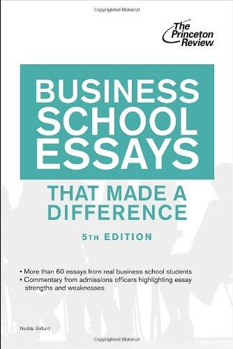 Business School Essays That Made a Difference