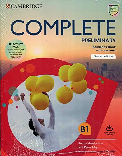 Complete Preliminary Self Study Pack (SB w Answers w Online Practice and WB w Answers w Audio Download and Class Audio): For the Revised Exam from 2020