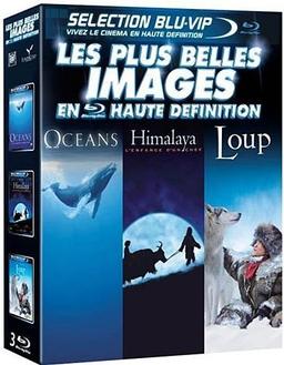 Coffret les plus belles images : océans ; himalaya, l'enfance d'un chef ; loup [Blu-ray] [FR Import]