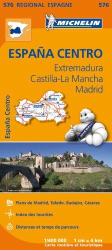 EXTREMADURA , MADRID , CASTILLA MANCHA 11576 CARTE ' REGIONAL ' MICHELIN KAART