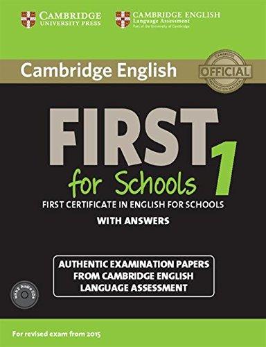 Cambridge English First 1 for Schools for Revised Exam from 2015 Student's Book Pack (Student's Book with Answers and Audio CDs (2)): Authentic ... Language Assessment (Fce Practice Tests)