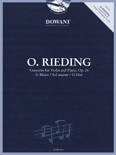 Rieding: Concerto for Violin and Piano, Op. 24, G Major/Sol Majeur/G-Dur [With CD (Audio)]