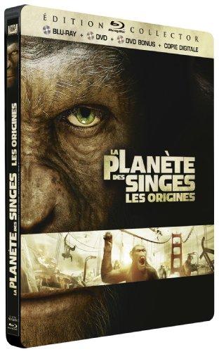 La planète des singes: Les origines (Steelbook) [Blu-ray + DVD + Digital Copy] [FR Import mit deutscher Sprache]