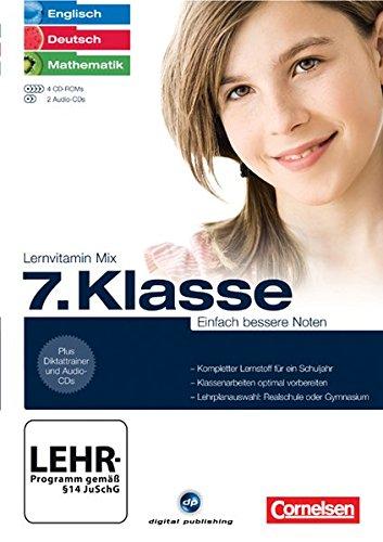 Lernvitamin Mix - Englisch/ Deutsch/ Mathe 7. Klasse - Einfach bessere Noten