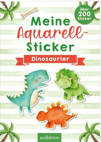 Meine Aquarell-Sticker – Dinosaurier: Über 200 Sticker | Stickersammlung ab 4 Jahren