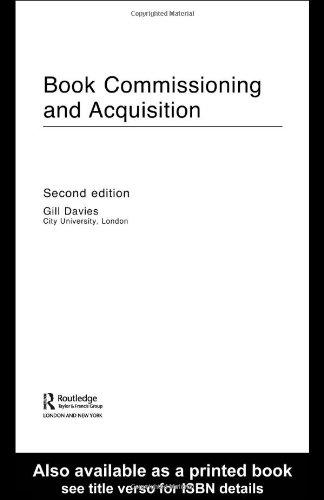 Book Commissioning & Acquistion