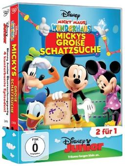 Disney Junior Pack 02: Mickys große Schatzsuche + Disney Junior Überraschungsparty [2 DVDs]