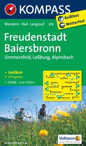 Freudenstadt - Baiersbronn - Simmersfeld - Lossburg - Alpirsbach: Wanderkarte mit Kurzführer, Radwegen und Loipen. GPS-genau.1:25000