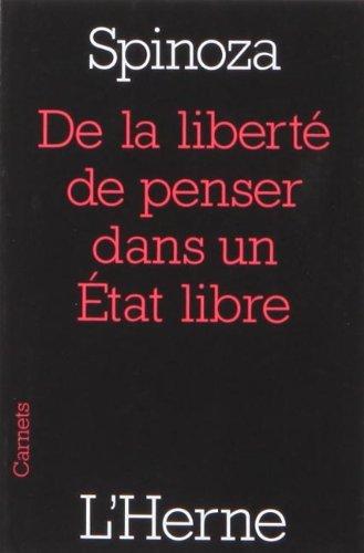 De la liberté de penser dans un Etat libre