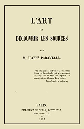 L'Art de Decouvrir les Sources: La Geognosie