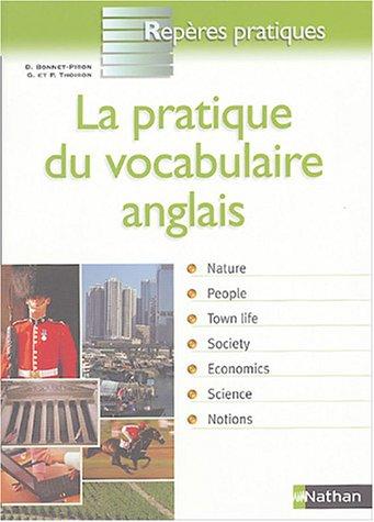 La pratique du vocabulaire anglais