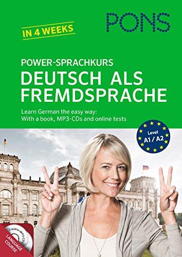 PONS Power-Sprachkurs Deutsch als Fremdsprache: Learn German the easy way: With a book, Mp3-CDs and online tests