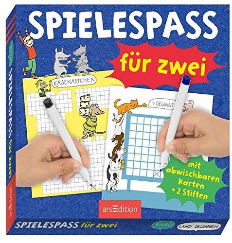 Spielespaß für zwei: Mit abwischbaren Karten + 2 Stiften