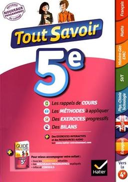 Tout savoir 5e : nouveau programme