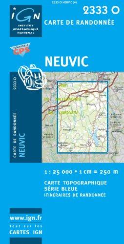 Neuvic 1 : 25 000 (Ign Map)