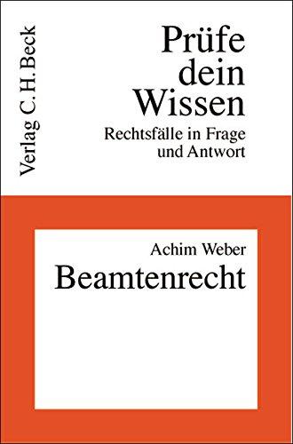 Beamtenrecht.