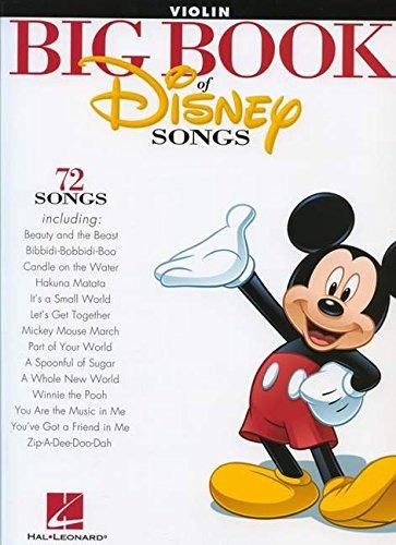 The Big Book Of Disney Songs Instrumental Folio Violin BK