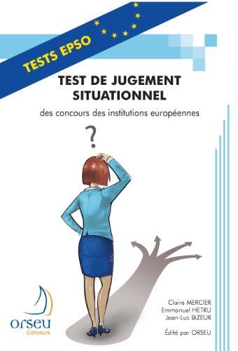 Test de jugement situationnel des concours des institutions européennes : novembre 2013