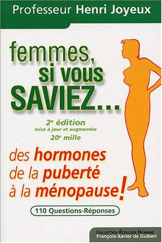 Femmes, si vous saviez... : des hormones, de la puberté à la ménopause : perspectives 2005-2010, 110 questions-réponses